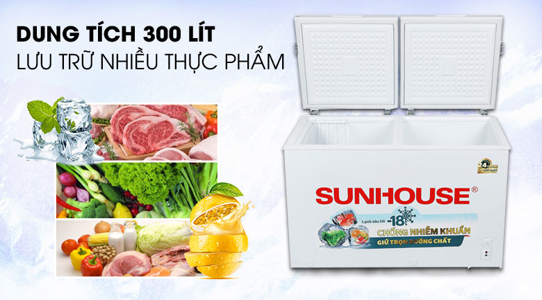 Dung tích tủ trên 300l